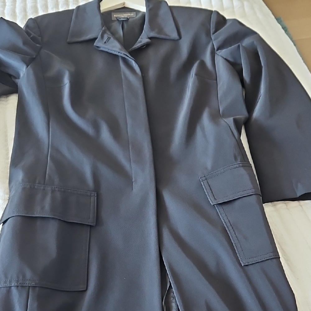 Banana Republic Women's Dark Gray Trench Coat